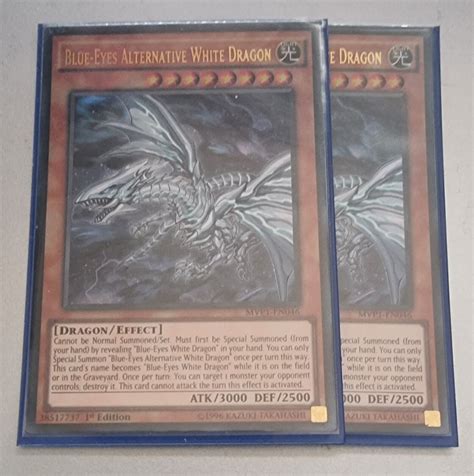 Yu Gi Oh Blue Eyes Alternative White Dragon Ultra Rare Mvp1 En046 Ebay