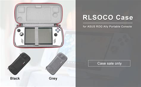 Rlsoco Hard Case For Asus Rog Ally Gaming Handheld Grey Case