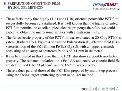 PPT Fabrication Of Sonic Sensors Using PZT Thin Film On Si Diaphragm