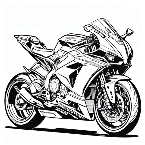 Premium Photo | This is drawing superbike