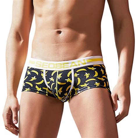 Buy Fashion Men Breathable Trunks Pants Banana Print Running Swimming