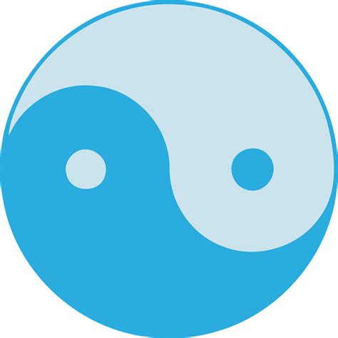 Yin Yang Blau Gegens Tze Kostenlose Vektorgrafik Auf Pixabay