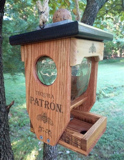 Patron Tequila Bottle Easy Fill Bird Feeder Etsy