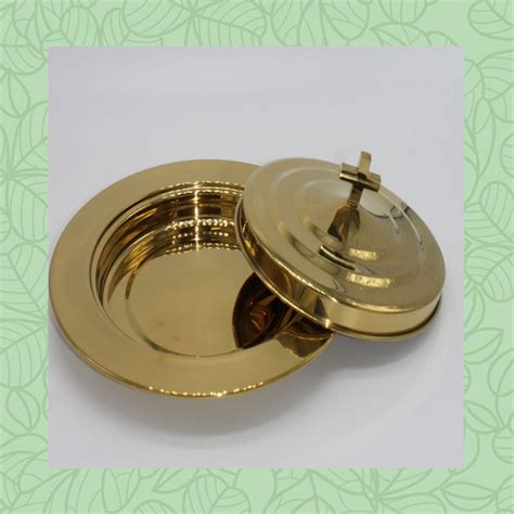 New Brasstone Communion Bread Tray Set - christianschoices