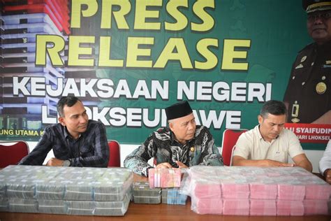 Kasus Dugaan Korupsi RS Arun PTPL Kembalikan Uang Rp 3 1 Miliar Durasi