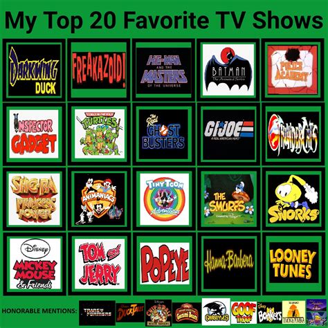 My Top 20 Favorite TV Shows by DarkwingHomer on DeviantArt