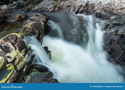 Long Exposure Shot of the Waterfalls in Glen Etive Near Loch Etive and ...