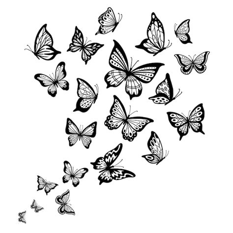 Premium Vector Butterflies Flow Butterfly Wing Spring Flying Insect