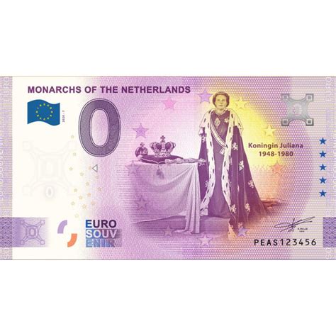 Euro Biljet Nederland Monarchs Of The Netherlands Koningin