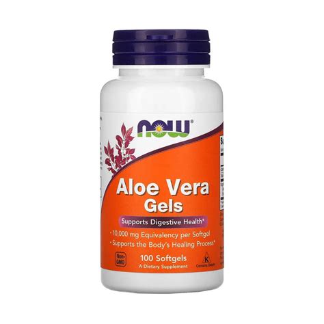 Aloe Vera Gels 10 000 Mg Now Foods 250 Softgels