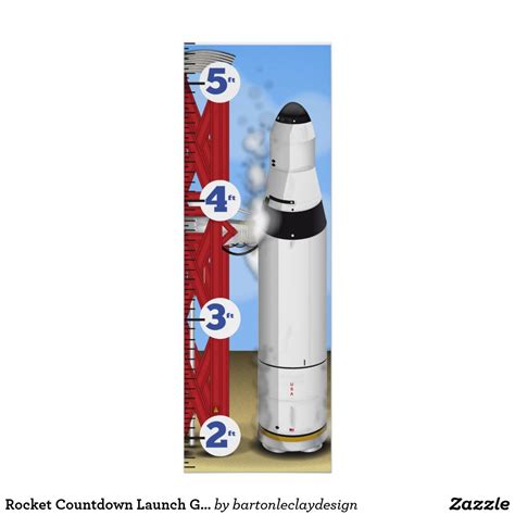 Rocket Countdown Launch Growth Chart | Zazzle