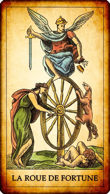 Carte De Tarot La Roue De Fortune