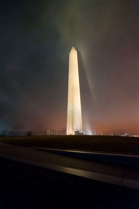 Washington Monument At Night