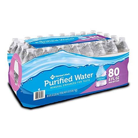 A1 Purified Water 8 Oz Drinking Cases 80 Pack Bottle