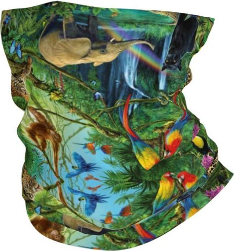 Masque Facial Imprim Animaux L Phant Perroquet Bandanas Cache Cou