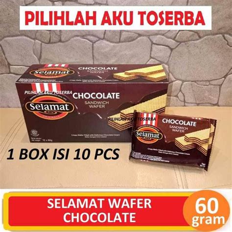 Jual Selamat Wafer Chocolate Coklat G Harga Box Isi Pcs