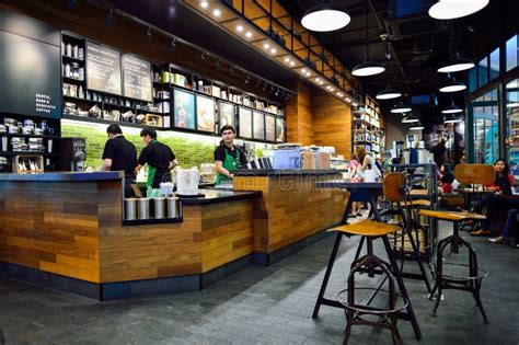 Starbucks Cafe Interior Editorial Stock Image Image Of Global 64600139