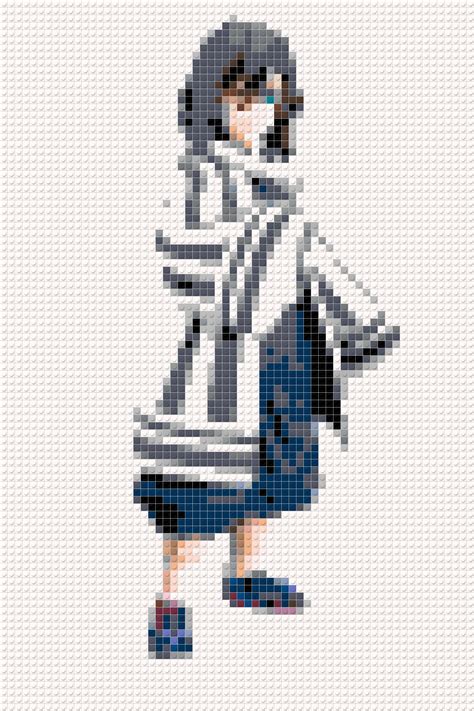 Minecraft Pixel Art Anime Template