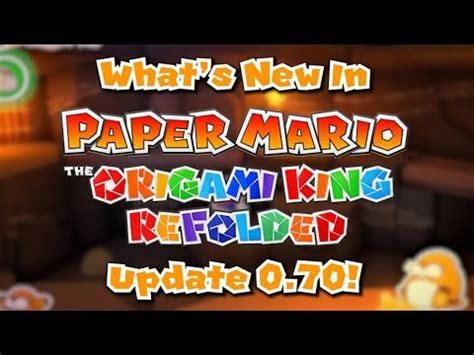 Paper Mario The Origami King Refolded Version 0.70 Trailer! [Video] : r/papermario