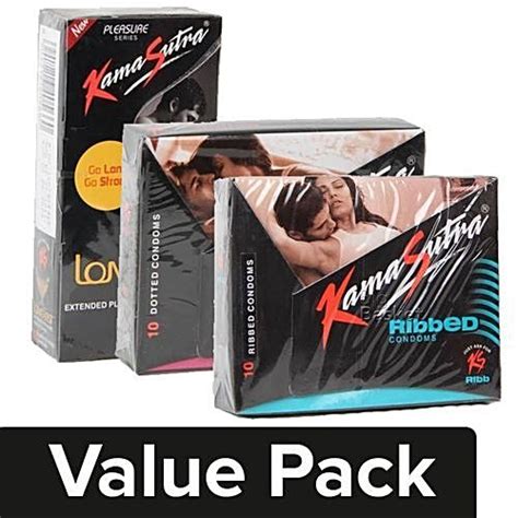 Buy Kamasutra Dotted Condoms Pcs Carton Ribbed Pcs Carton