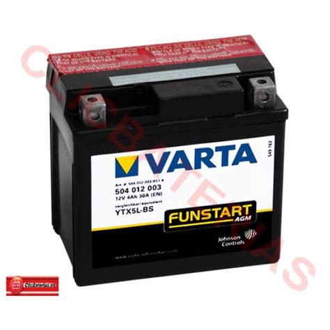 Bateria Moto Acuatica Motonieves Motos Varta Funstart Agm V