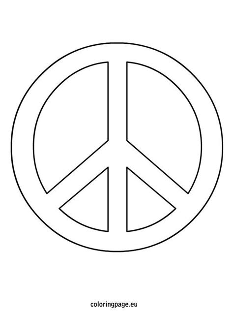 Peace Sign Coloring Sheet