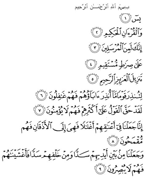 Surah Yasin Ayat 9 Benefits Simak Kelebihan Membaca Surah Yasin Ayat