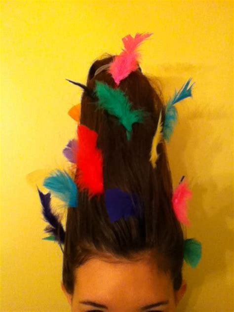 Cool Idea For A Crazy Hair Day At School All U Have To Do Is Use A