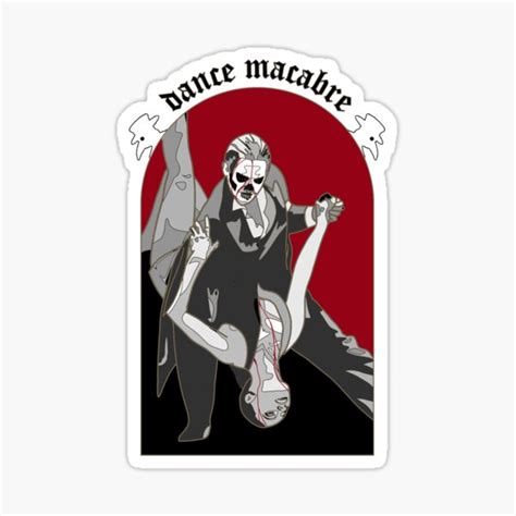 "Dance Macabre" Sticker for Sale by CitrusRock17 | Redbubble