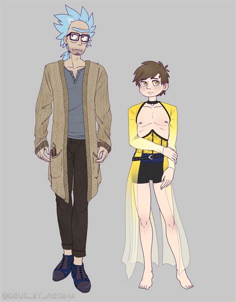 Introducing my RaM OCs, Artist Rick (M-319) and... : Deus Regina