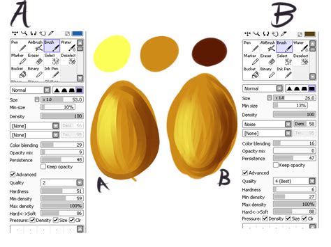 My Brush Tool Settings in SAI by zurisu on DeviantArt