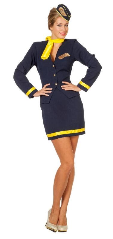 Flugbegleiterin Stewardess Pilot Pilotin Flugkapitän Uniform Kostüm