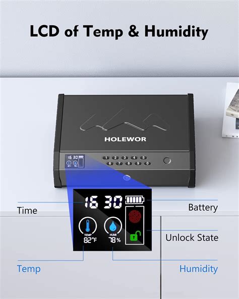 Gun Safe Biometric Gun Safes For Pistols With LCD Display Of