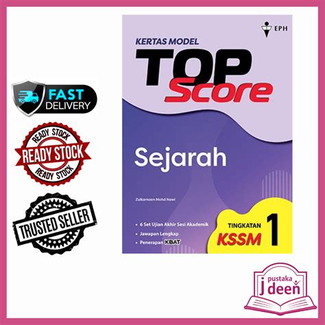 Jdeen Buku Latihan Sejarah Tingkatan Kertas Model Top Score