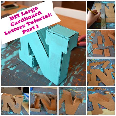 21 DIY Cardboard Letters Guide Patterns