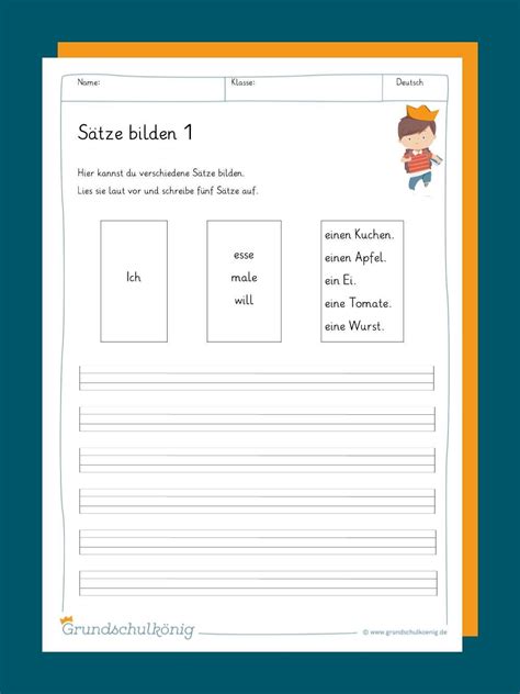 S Tze Satzbau Lesen Lernen Deutsch Schreiben Lernen Genaues Lesen