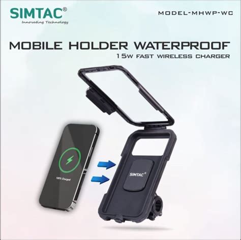 SIMTAC Mobile Holder With Wireless Charger