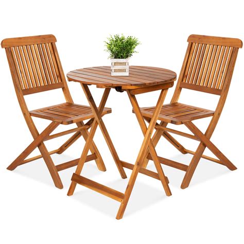 Folding Wooden Garden Bistro Sets For The Outdoors – Reviews - Outdoor ...