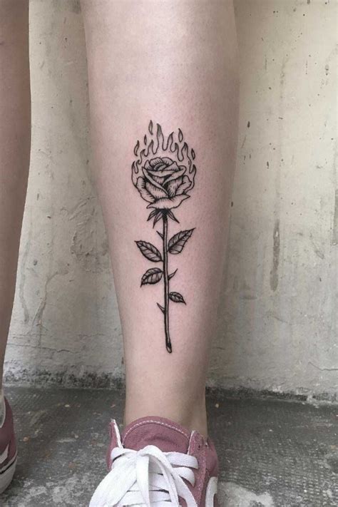 rose  fire tattoo fire tattoo tattoos  guys neck tattoo
