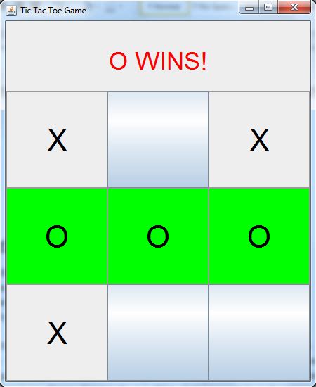 Solved Using Java Design Code Swing Gui Two Player Tic Tac Toe