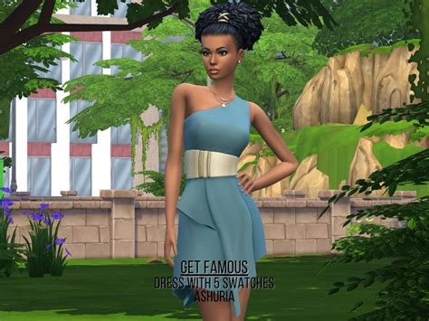 The Sims Resource Get Famous Dress Recolored