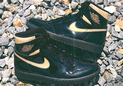 Air Jordan 1 Black Gold Patent Leather Release Info