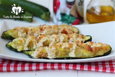 ZUCCHINE RIPIENE ALLE PATATE E MORTADELLA Tutto Fa Brodo In Cucina