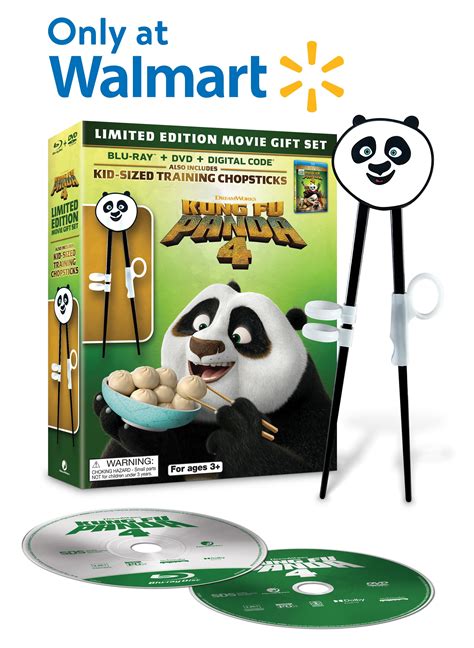 Kung Fu Panda 4 Limited Editon Movie Giftset Walmart Exclusive Blu