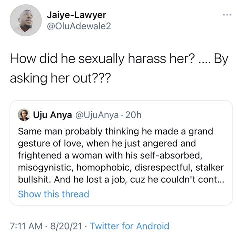 Uju Anya On Twitter So He Deleted The Tweet Here It Is For Posterity And For Everyone To