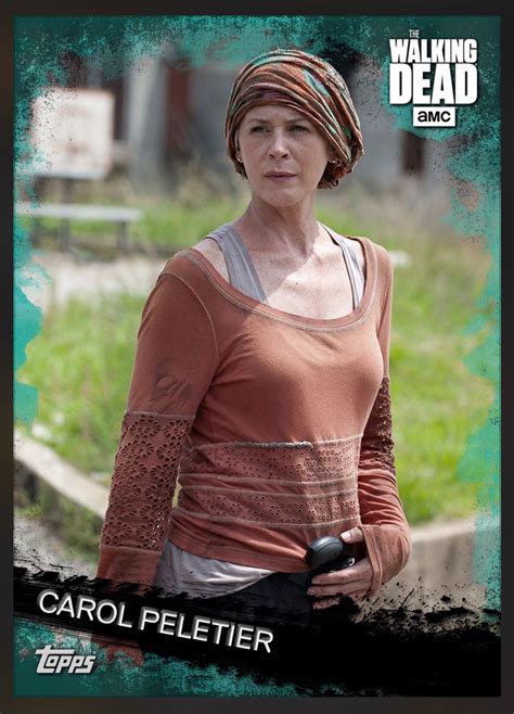 Carol Peletier Teal Parallel Insert Card The Walking Dead 2016 Topps