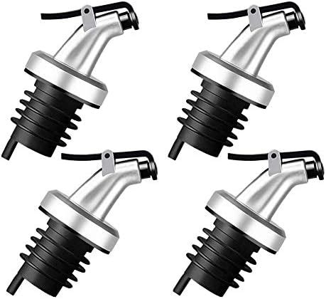 QNCIGER 4 Pcs Oil Pour Spouts Olive Oil Bottle Dispenser With