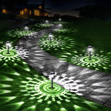 10 Pack Ultra Bright Solar Lights Outdoor Waterproof, from Dusk to Dawn