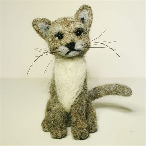 Cat needle felting pattern for confident beginners. Instant download ...