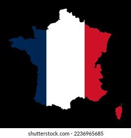 France Flag On Map On Transparent Stock Vector (Royalty Free) 2236965685 | Shutterstock